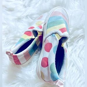 Toddler Girls' Zuri Rainbow Dots Print Slip-On Apparel Sneakers - Cat & Jack™